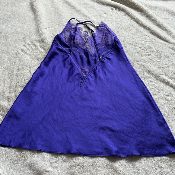 Victoria’s Secret Purple Satin and Lace Nightgown Medium - Picture 6 of 9